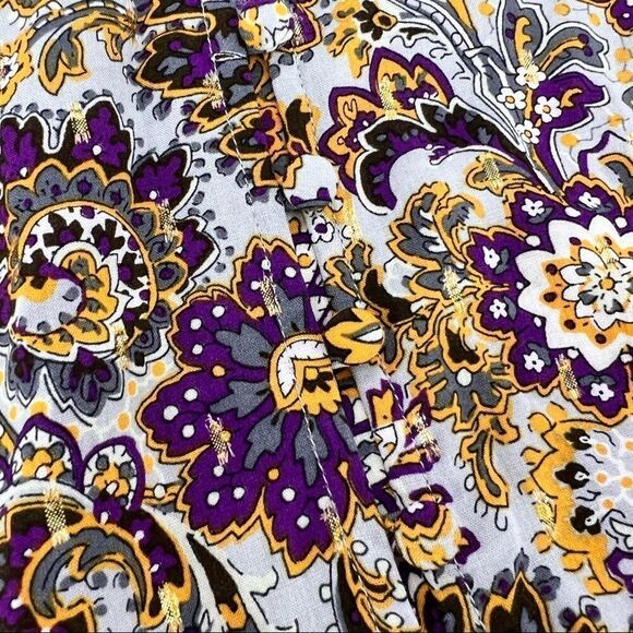 Soft Surroundings Paisley Crepe Blouse Size Medium - Picture 10 of 10